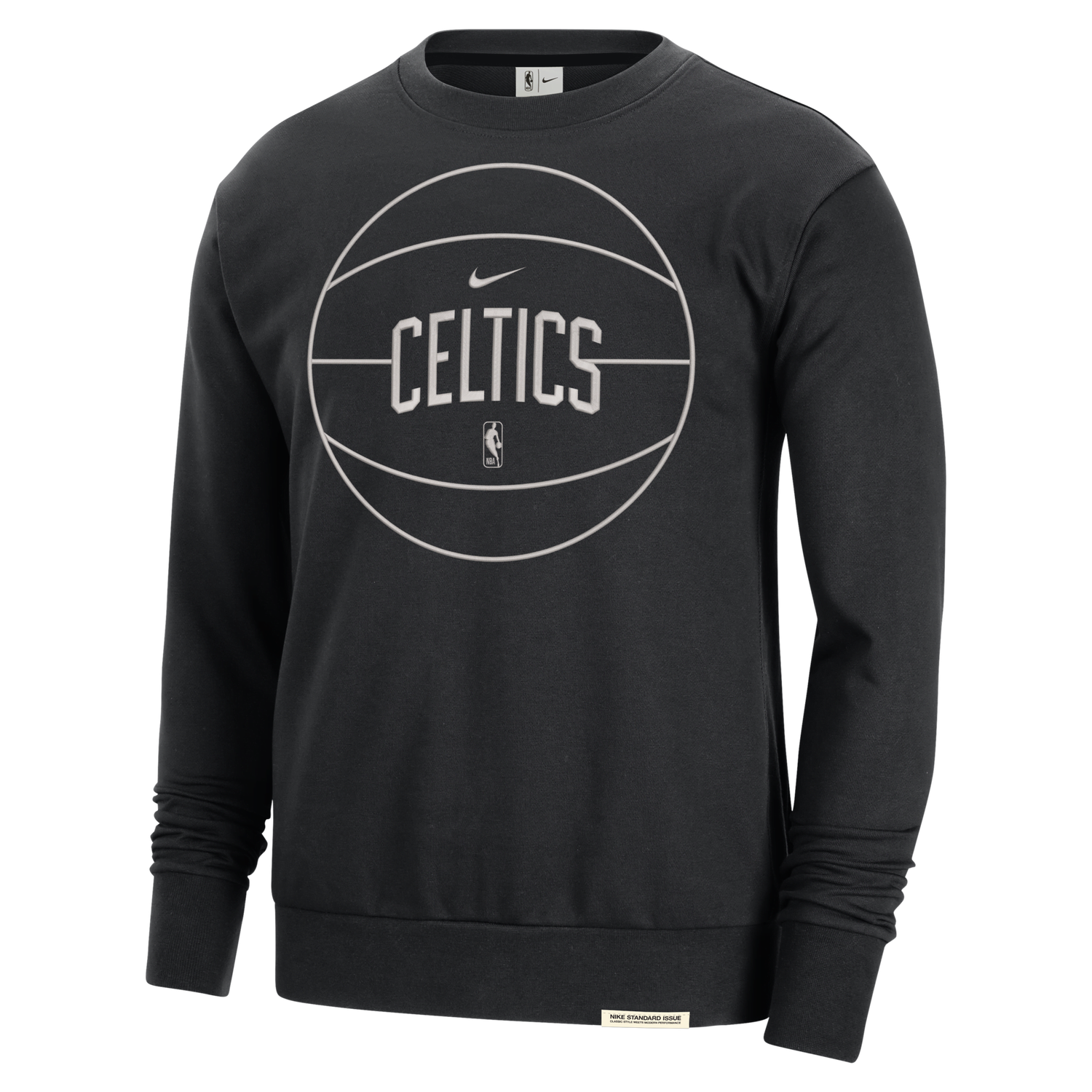 Sweatshirt Nike Dri-FIT NBA Boston Celtics Standard Issue Sort | FB3757-010, 0