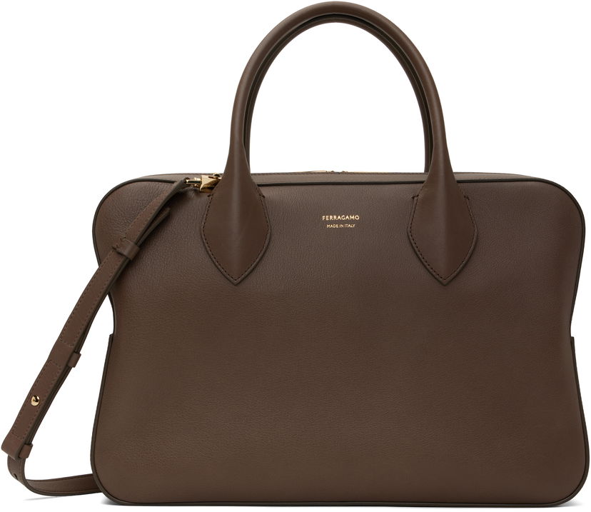 Håndtaske FERRAGAMO Ferragamo Stella Medium Bag Brun | 779321
