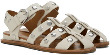 Tøj rag & bone rag & bone Beau Fisherman Sandals Hvid | WFF24PF041LE41, 3