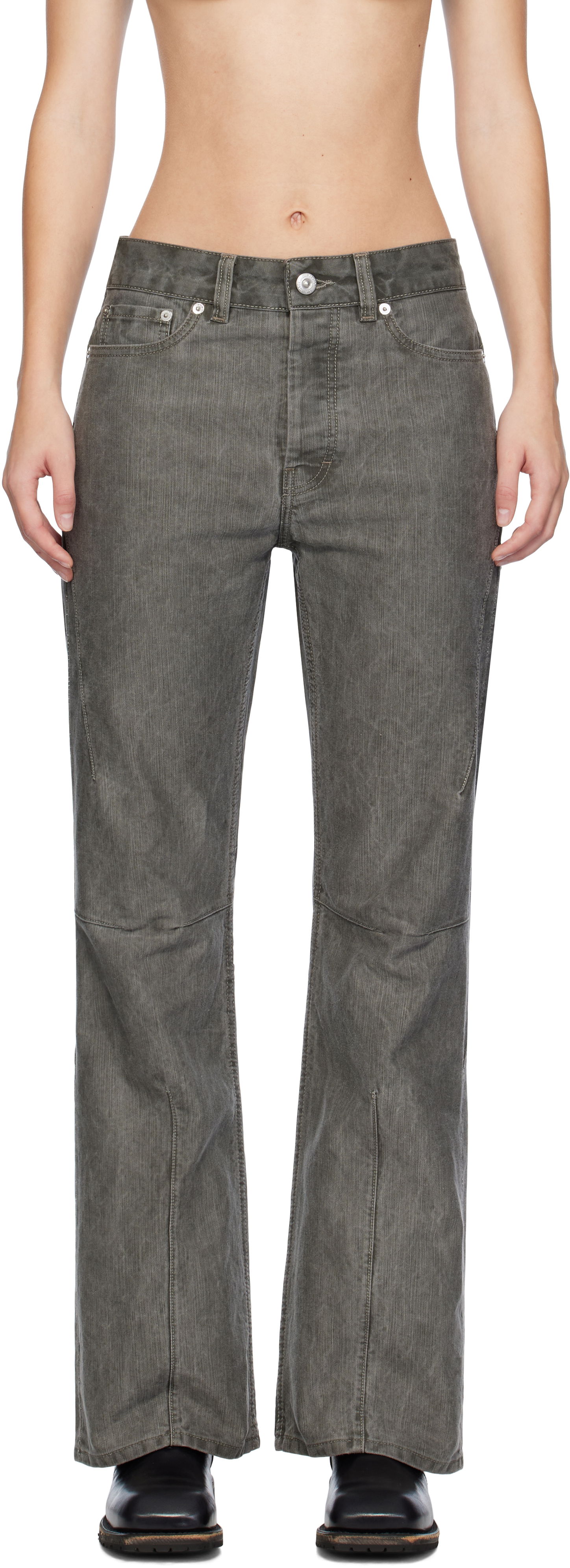 Jeans OUR LEGACY Our Legacy Moto Cut Jeans Grå | W4245MO, 0