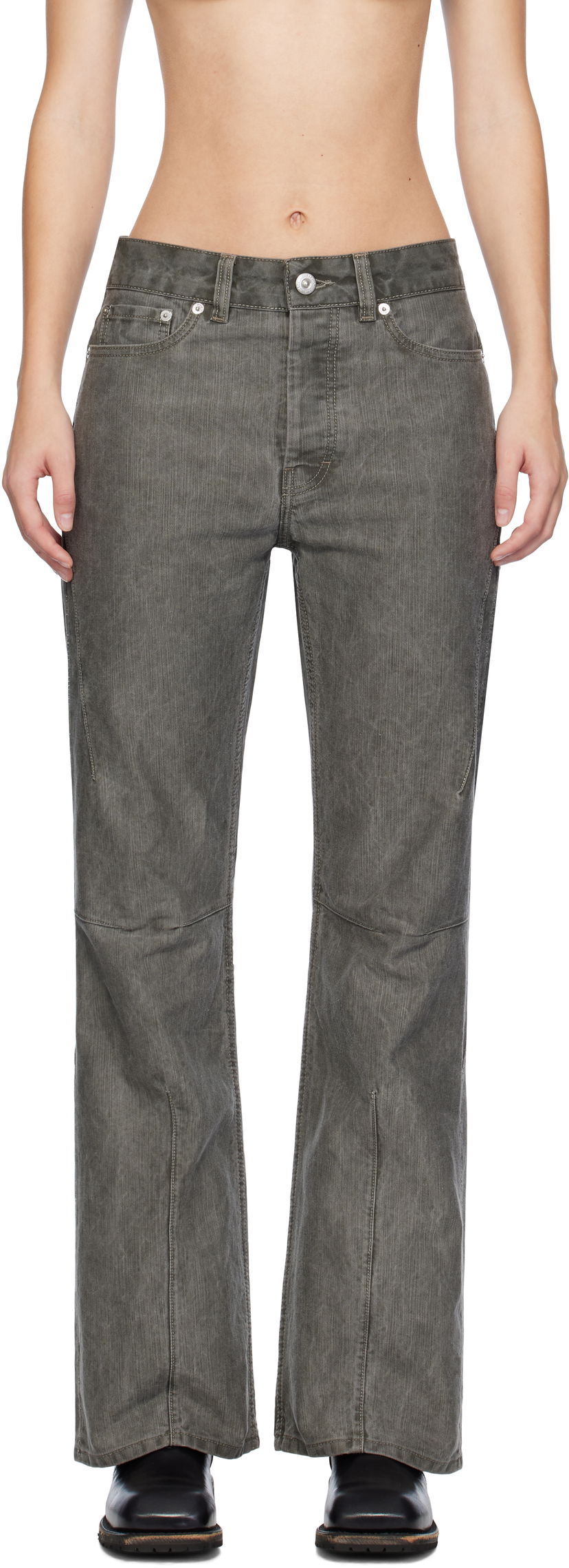 Jeans OUR LEGACY Our Legacy Moto Cut Jeans Grå | W4245MO