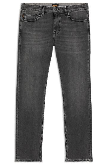 Jeans BOSS Delaware Slim-Fit Comfort-Stretch Jeans Grå | 50544635, 0
