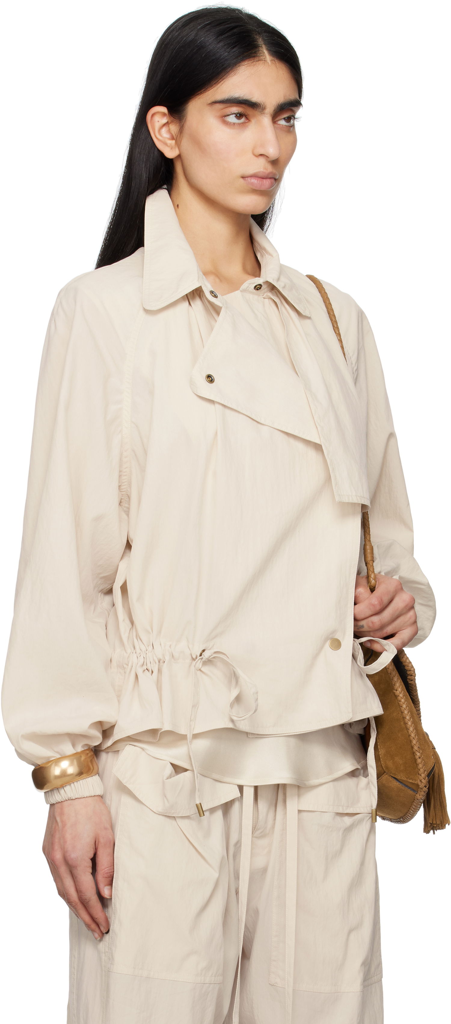 Vindjakke ISABEL MARANT Isabel Marant Gwenola  Jacket Beige | VE0514FA-C2G01I, 1