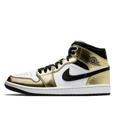 Sneakers og sko Jordan Air Jordan 1 Mid "White Metallic Gold" Metalisk | DC1419-700, 4