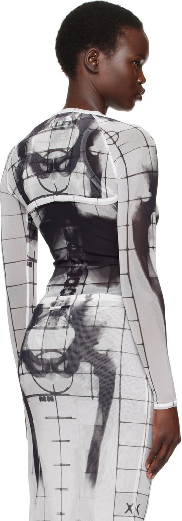 T-shirt Jean Paul Gaultier Jean Paul Gaultier 'The Squeletor' Mesh Top Hvid | 25/33-F-TO243-T580-0100, 2