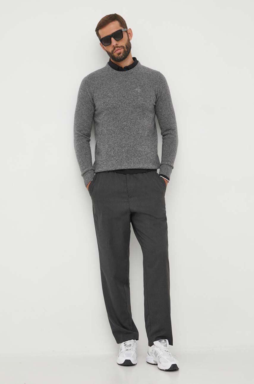 Sweater Barbour Crewneck Sweater Grå | MKN0844, 1