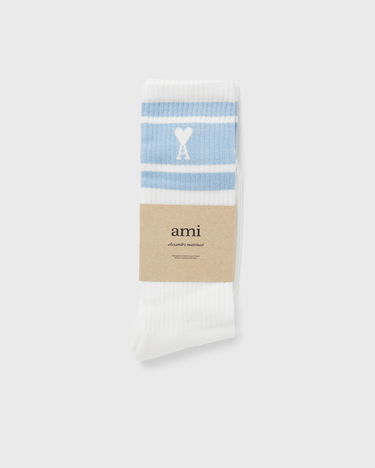 Sokker AMI Paris ADC STRIPED SOCKS Hvid | USC001.AW0015-484, 0