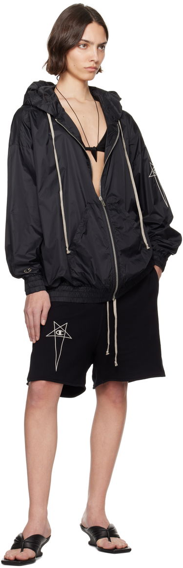 Vindjakke Rick Owens Rick Owens Champion Edition Jumbo Jason's Hoodie Sort | CW01E1661 CHNY, 3
