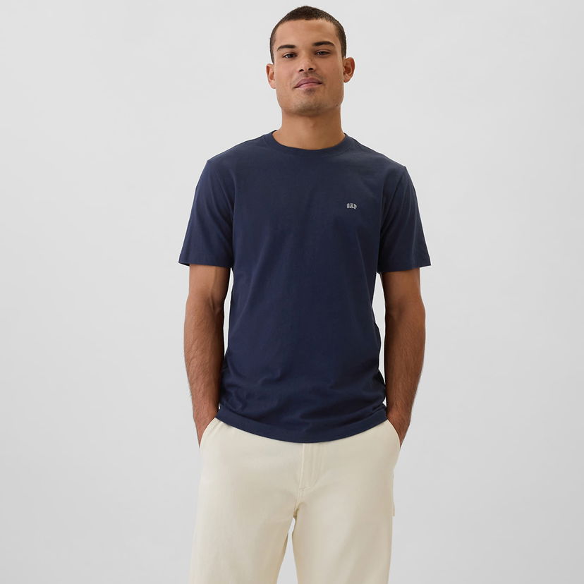 T-shirt GAP T-shirt Micro Logo Crew Tapestry Navy S Sort | 502022-03