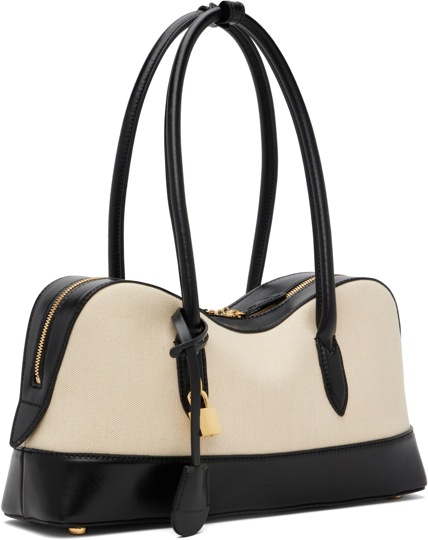 Skuldertaske Stella McCartney Stella McCartney Ryder Canvas Shoulder Bag Beige | 7B0138WP0555, 1