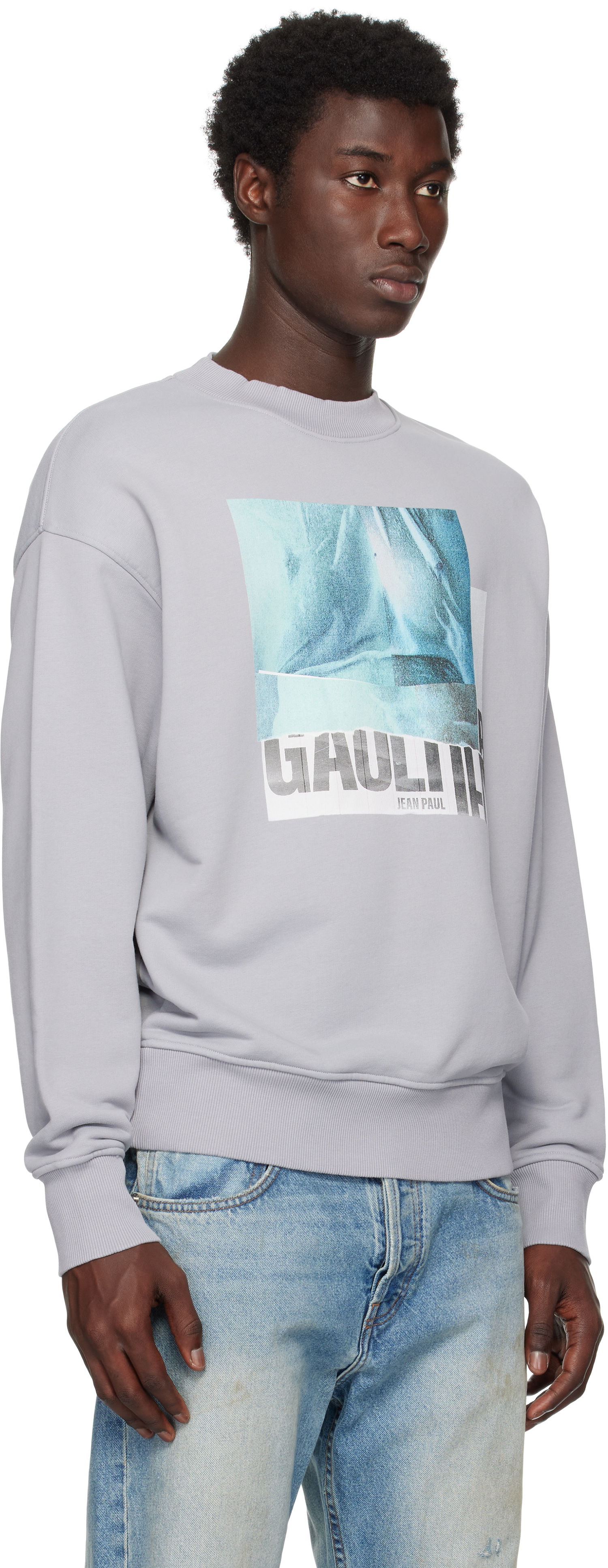 Sweatshirt Jean Paul Gaultier Jean Paul Gaultier Printed Sweatshirt Grå | 25/03-W-TO295-J003-135557, 1