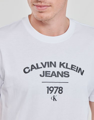 T-shirt CALVIN KLEIN VARSITY CURVE LOGO T-SHIRT Turkis | J30J324206-YAF, 4