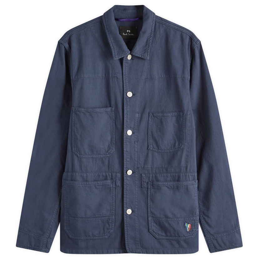 Jakke Paul Smith Paul Smith Zebra Chore Jacket, Size Large Mørkeblå | M2R-195X-P22319-47