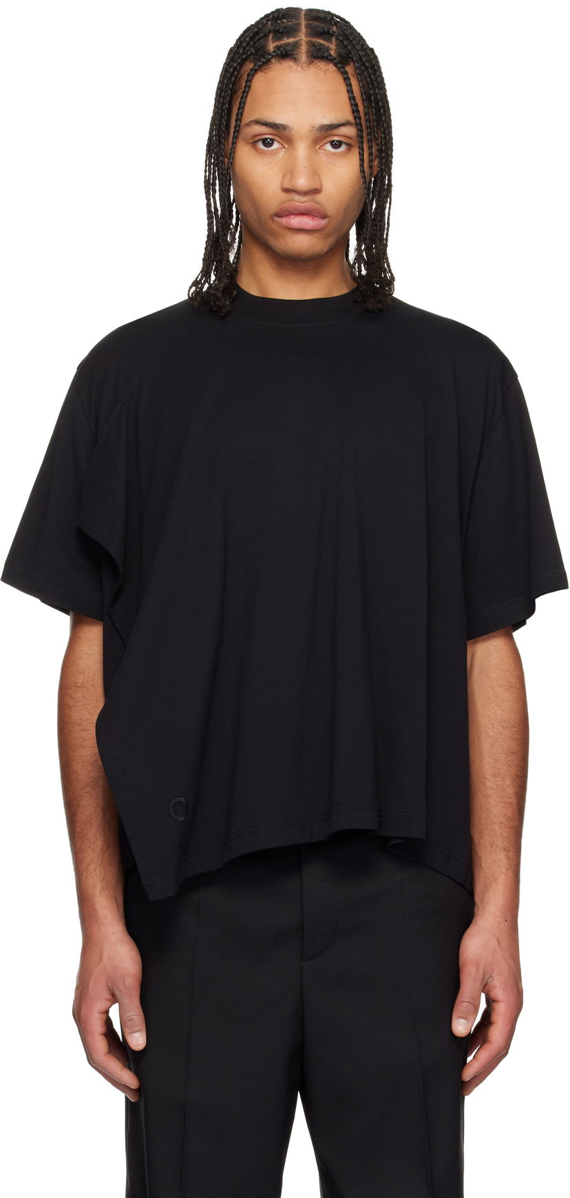 T-shirt Craig Green Craig Green Asymmetric T-Shirt Sort | CGSS25CJETSS22