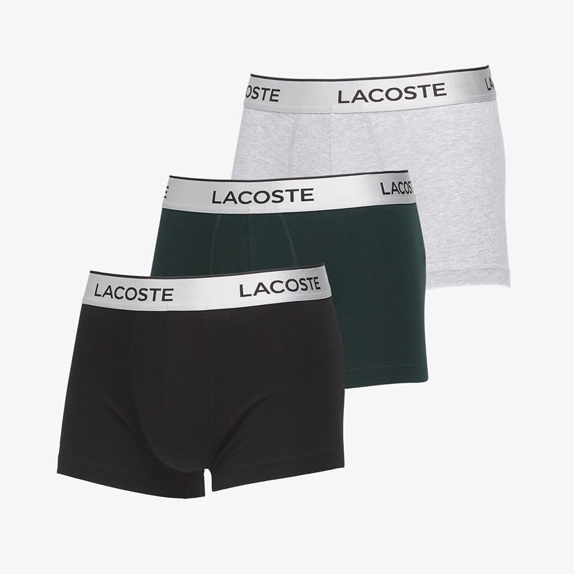 Boksere Lacoste Trunks Underwear 3-Pack Sort | 5H6428 AI4
