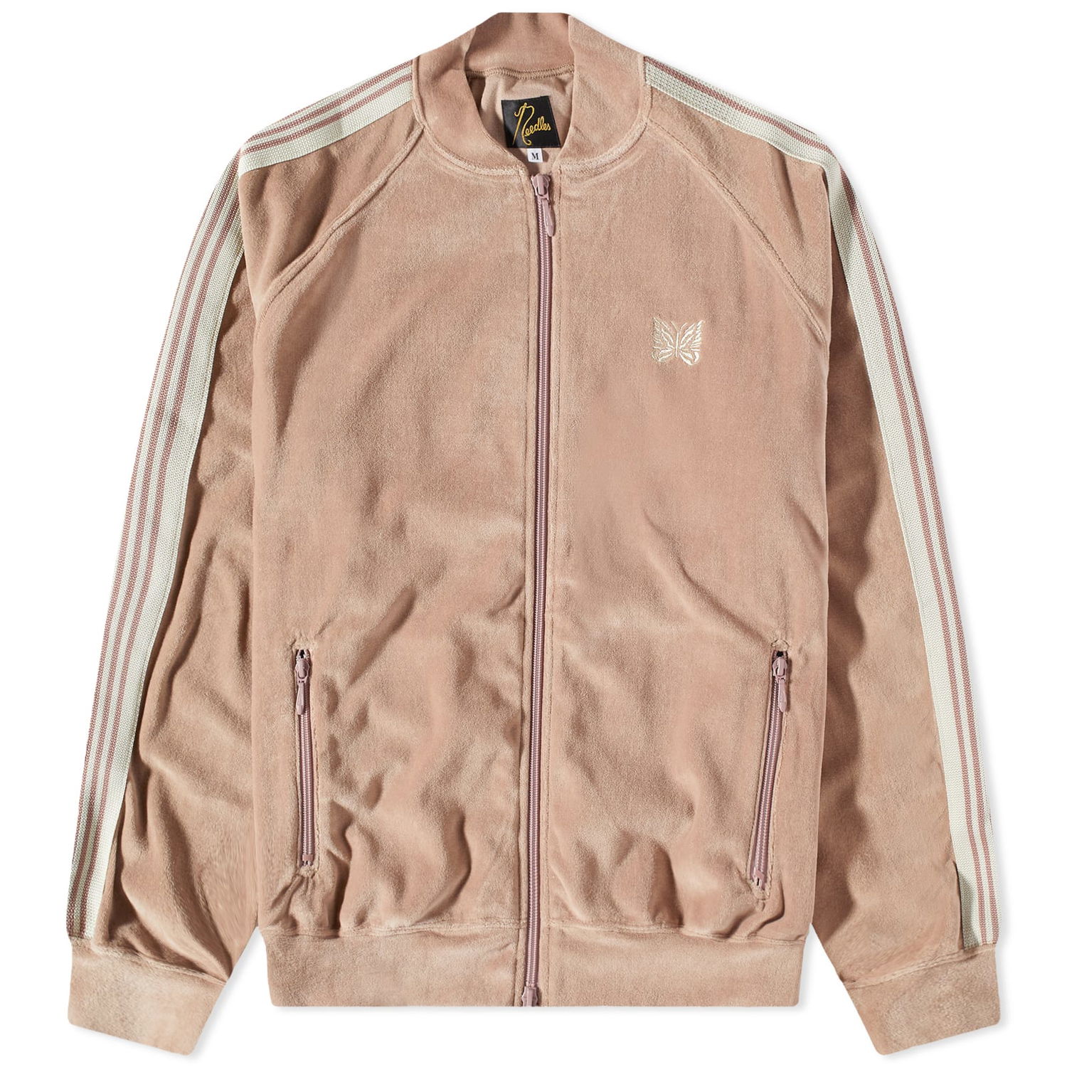 Bomberjakke Needles Velour Track Jacket Lyserød | MR291-A, 0