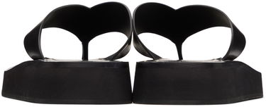 Tøj The Row The Row Ginza Platform Flip-Flop Sandals Sort | F1159-L52, 1