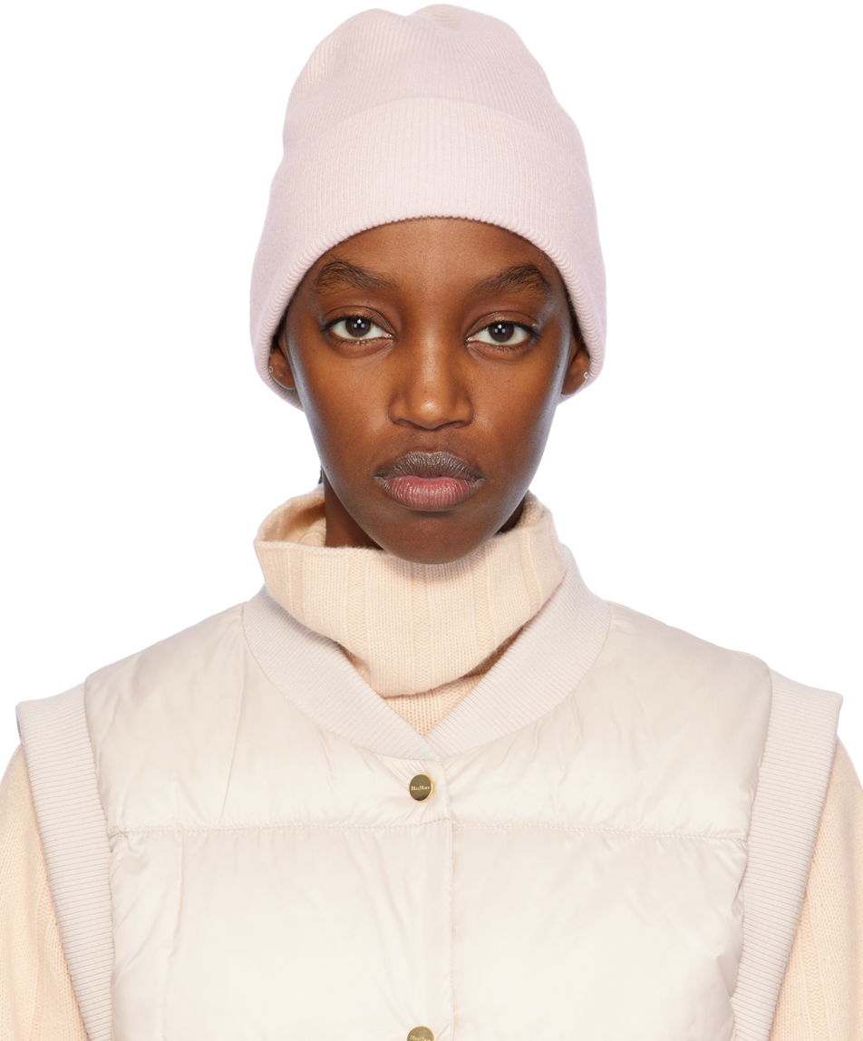 Beanie Max Mara Knit Beanie Lyserød | 2414571011600, 0