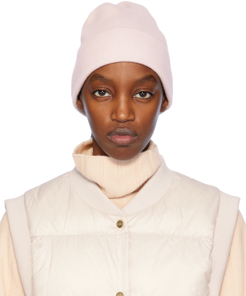 Beanie Max Mara Knit Beanie Lyserød | 2414571011600