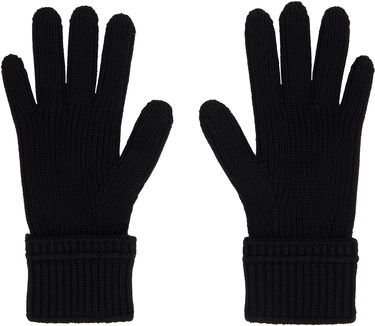 Handsker Burberry Burberry Wool Gloves with Logo Patch Sort | 8114593, 1