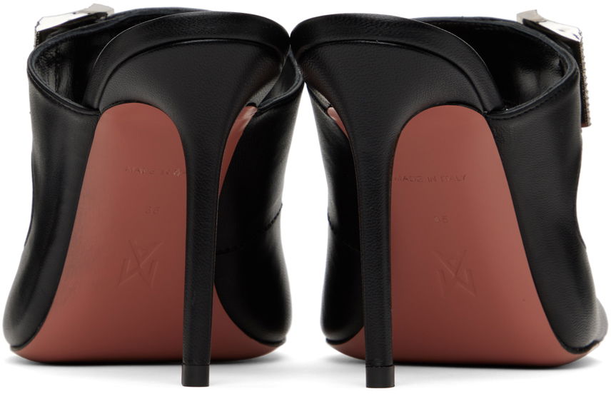 Tilbehør Amina Muaddi Amina Muaddi Millie Heeled Sandals Sort | MILLIE SLIPPER ST NAPPA, 1