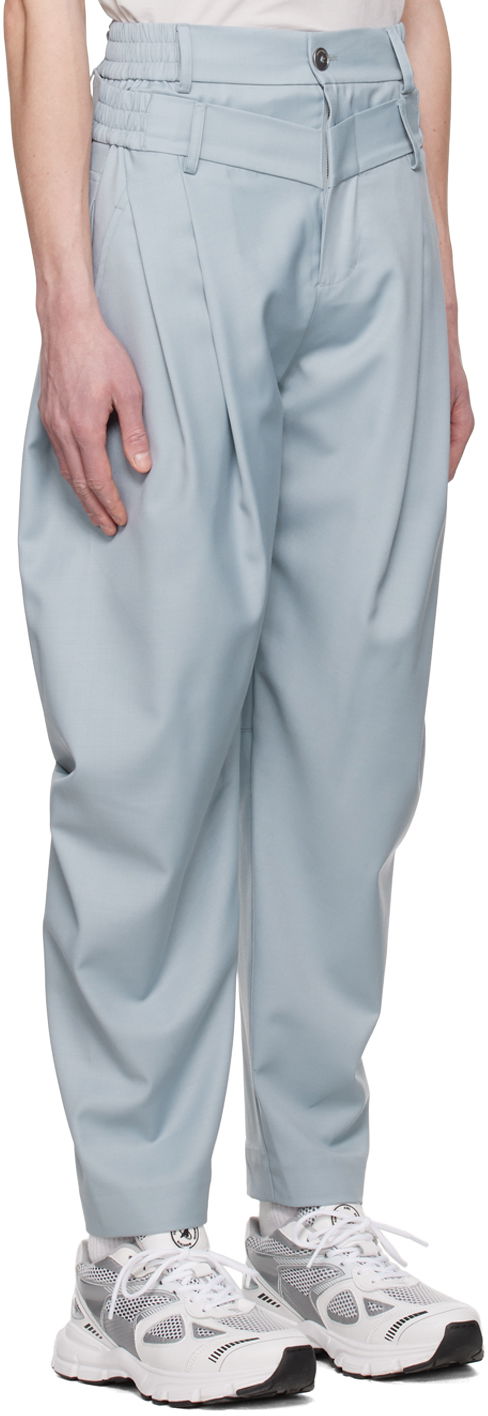 Bukser Feng Chen Wang Feng Chen Wang Double Waistband Trousers Blå | FUS15TR05, 1