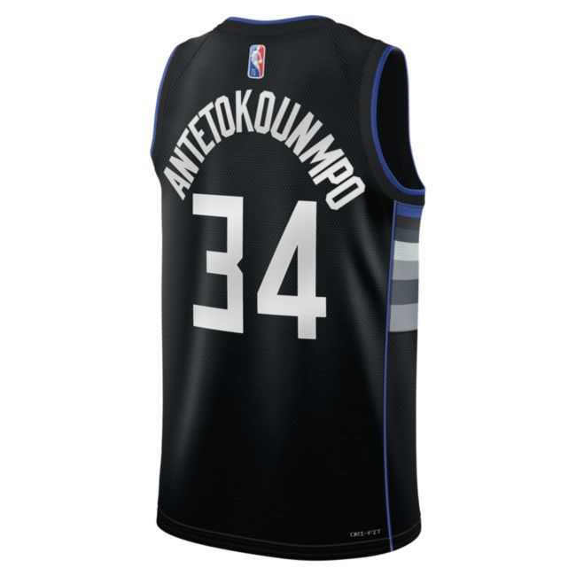 Jersey Nike Giannis Antetokounmpo Bucks Dri-FIT Jersey Sort | DH8058-010, 1