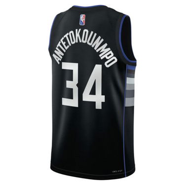 Jersey Nike Giannis Antetokounmpo Bucks Dri-FIT Jersey Sort | DH8058-010, 1