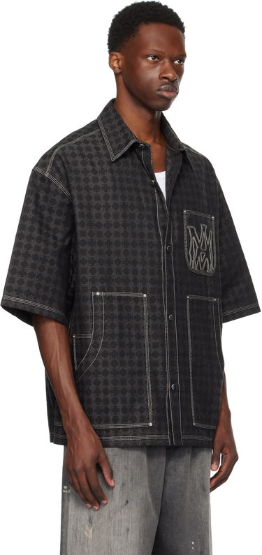 Skjorte AMIRI AMIRI 'MA' Quad Work Shirt Sort | AMSTCA1141, 1