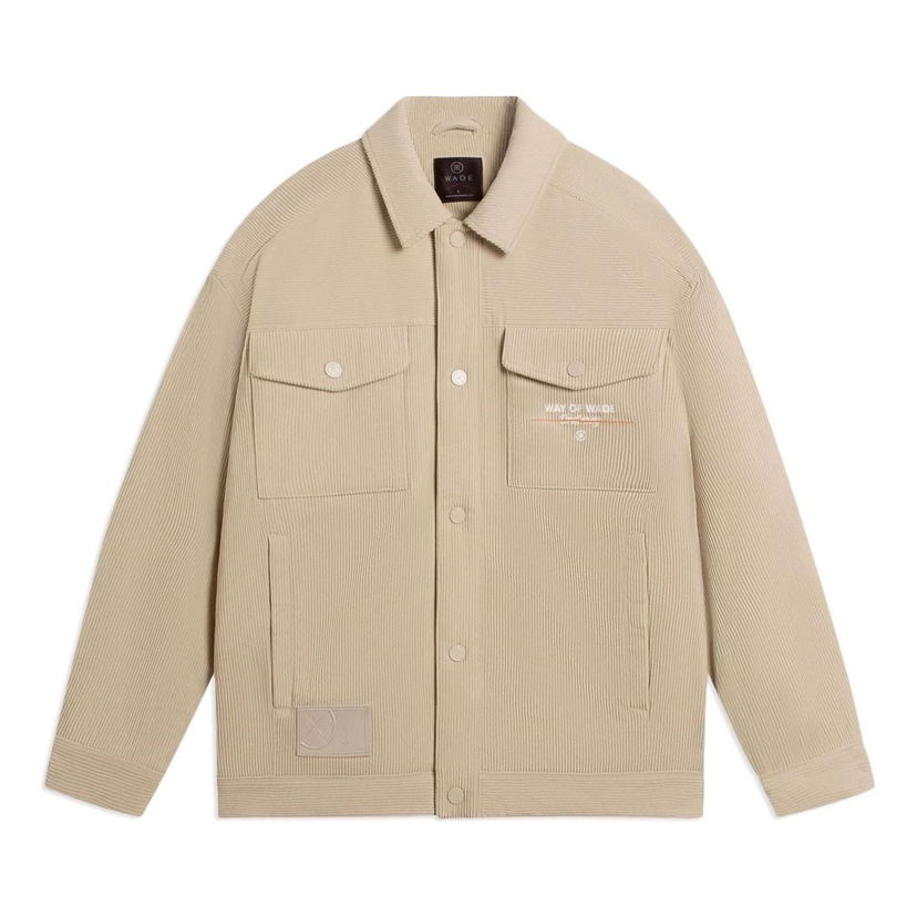 Vindjakke Li-Ning Wade Logo Corduroy Jacket Beige | AJMS065-3