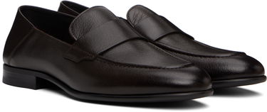 Sneakers og sko BOSS Tumbled Leather Penny Loafers Sort | 50548074, 4