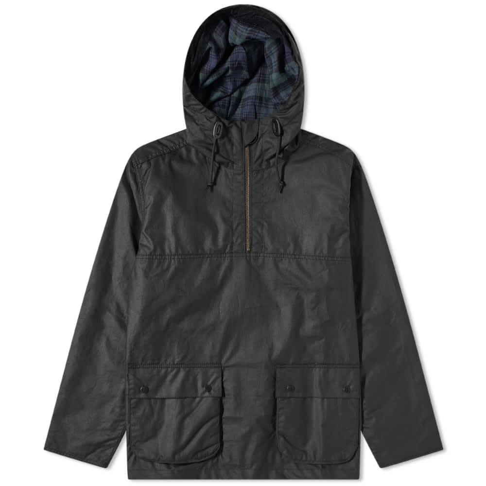 Jakke Barbour Wax Camo Smock - White Label Jacket Sort | MWX1879SG51, 0