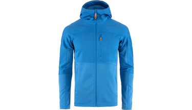 Sweatshirt FJÄLLRÄVEN Abisko Trail Fleece Hooded Jacket Blå | F82257-525, 0