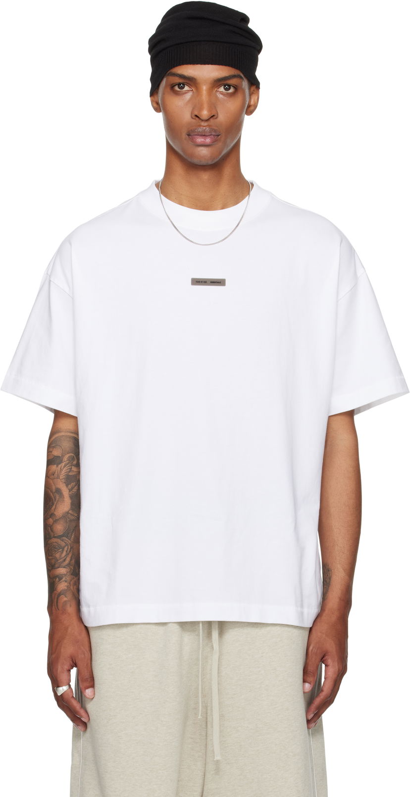 T-shirt Fear of God Fear of God ESSENTIALS Vintage Fit T-Shirt Hvid | 125SP254284F