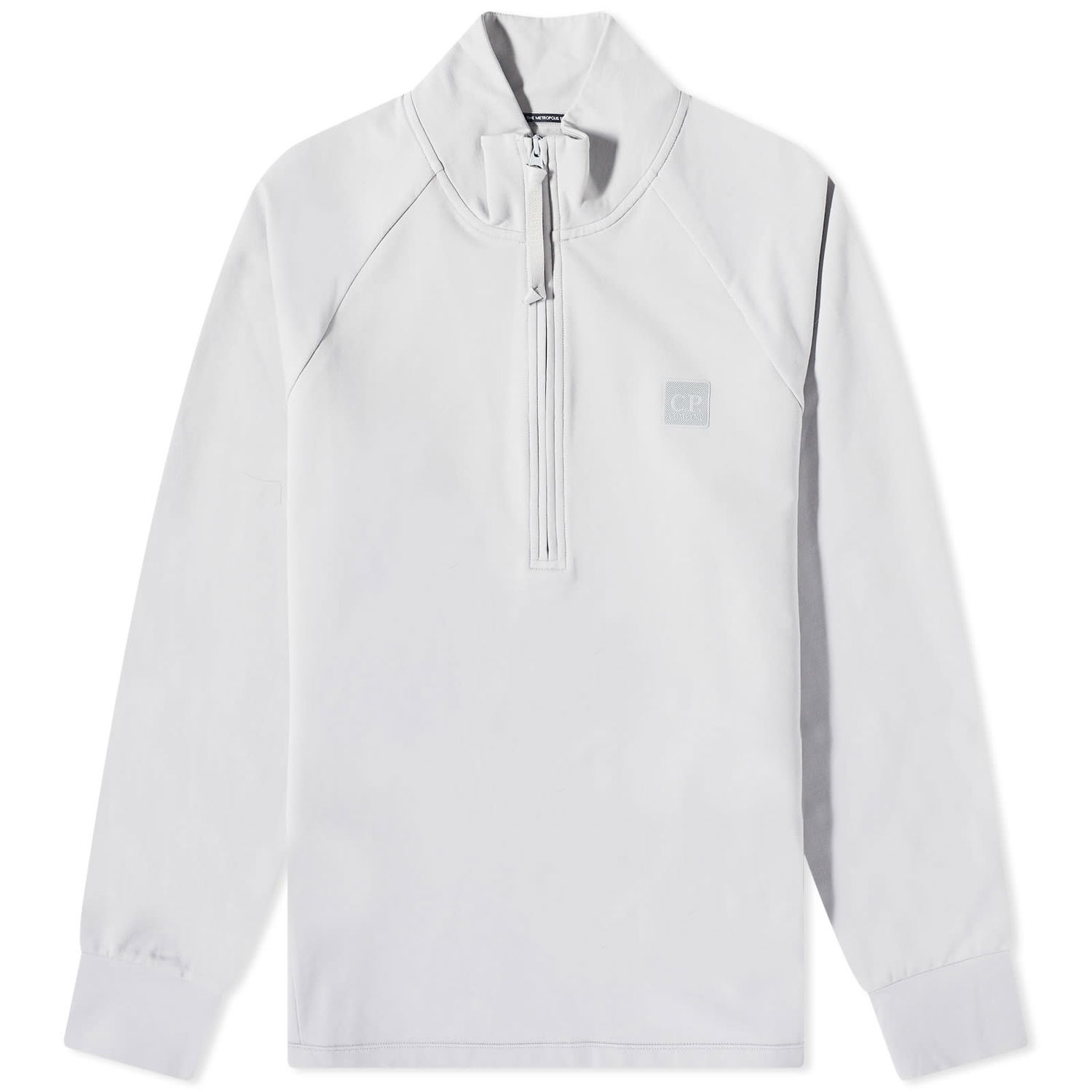 Sweatshirt C.P. Company Metropolis Tech Patch Quarter Zip Sweat Hvid | 14CMSS050A-006452W-805, 0