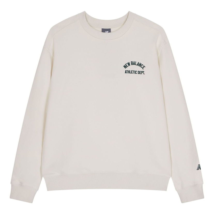 Sweater New Balance Sweatshirt Athletics Hvid | AMT41312-CIC