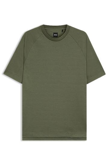 T-shirt BOSS Regular Fit Stretch T-Shirt Grøn | 50544008