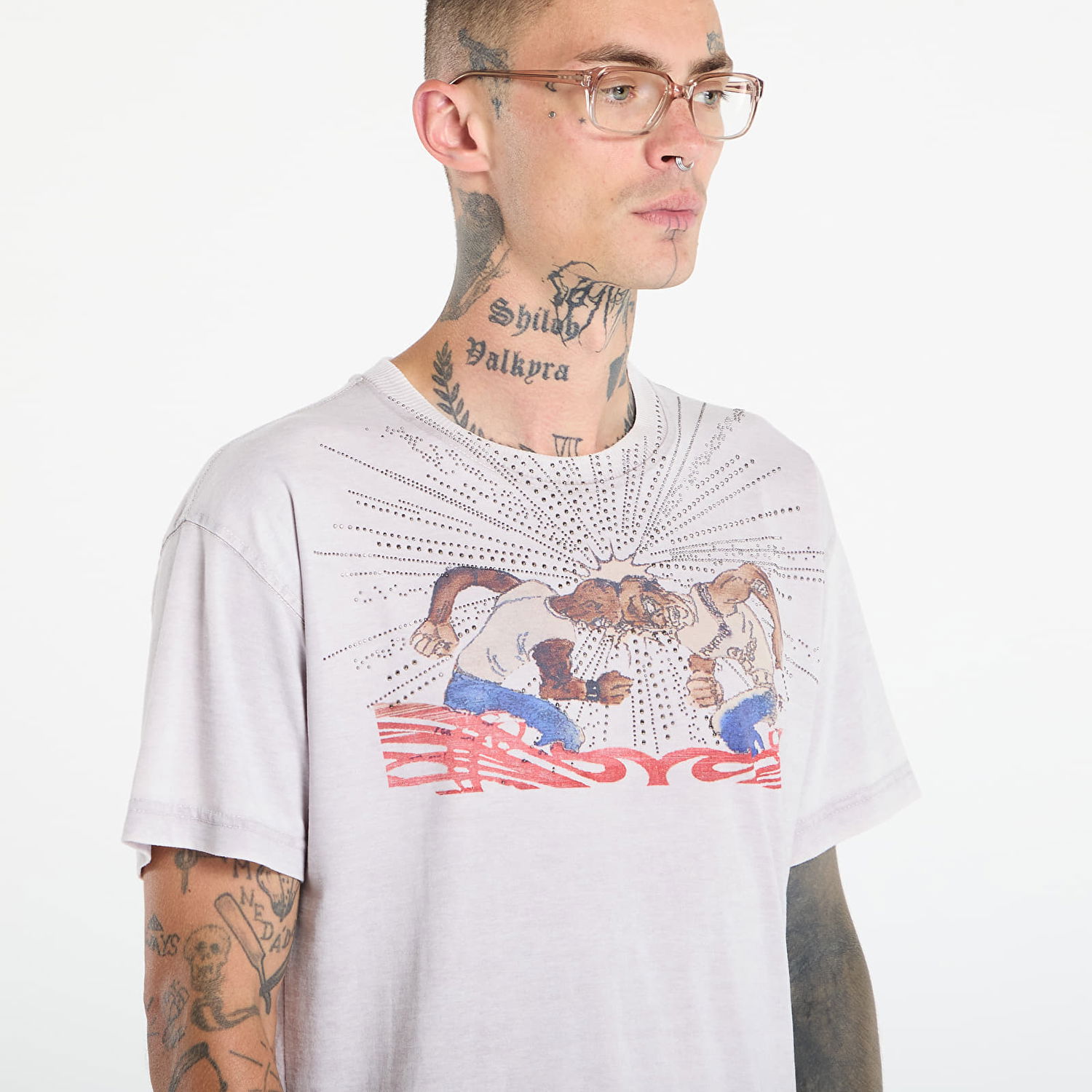 T-shirt Diesel Diesel T-Norm-T15 Graphic T-Shirt Hvid | A19660_0PLBQ 9BZ, 1