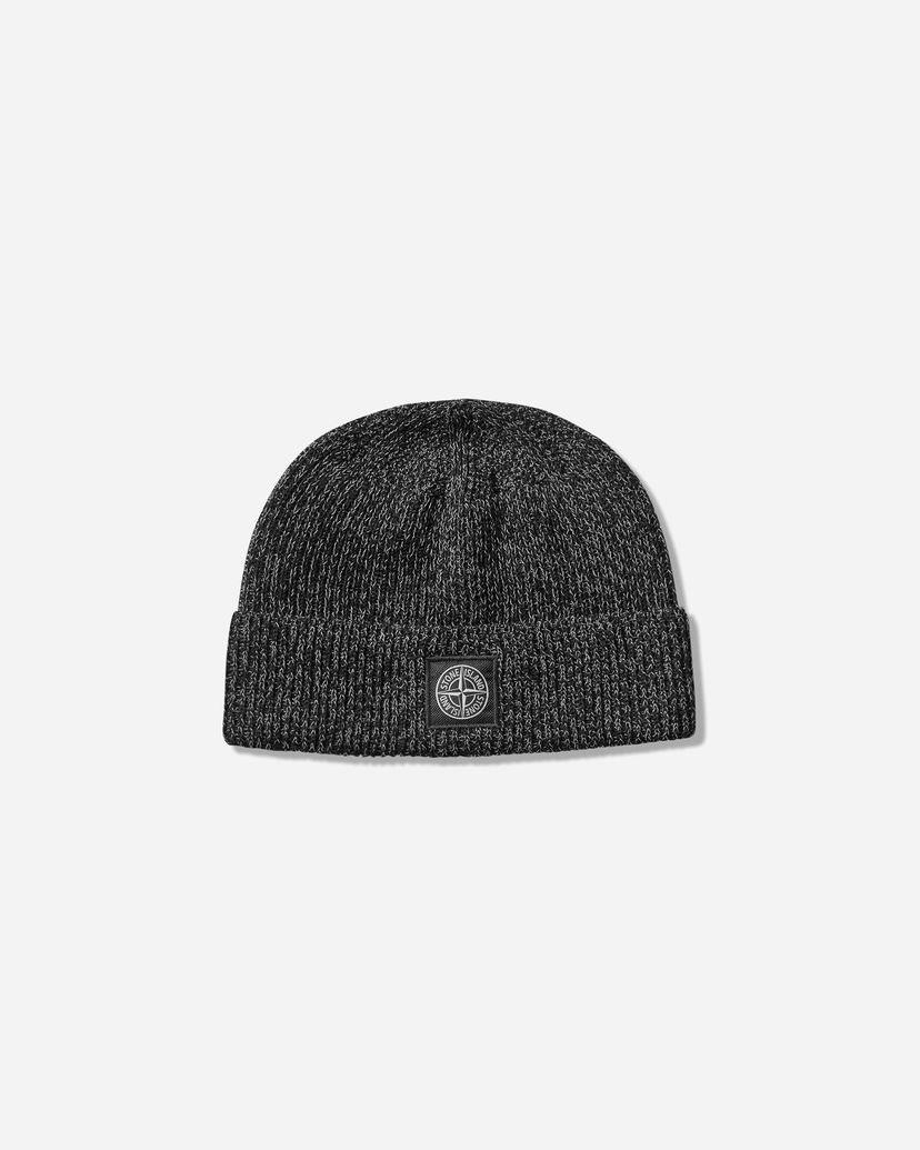 Beanie Stone Island Reflective Knit Beanie Sort | K2S15-N100001-S00L3 V0M29