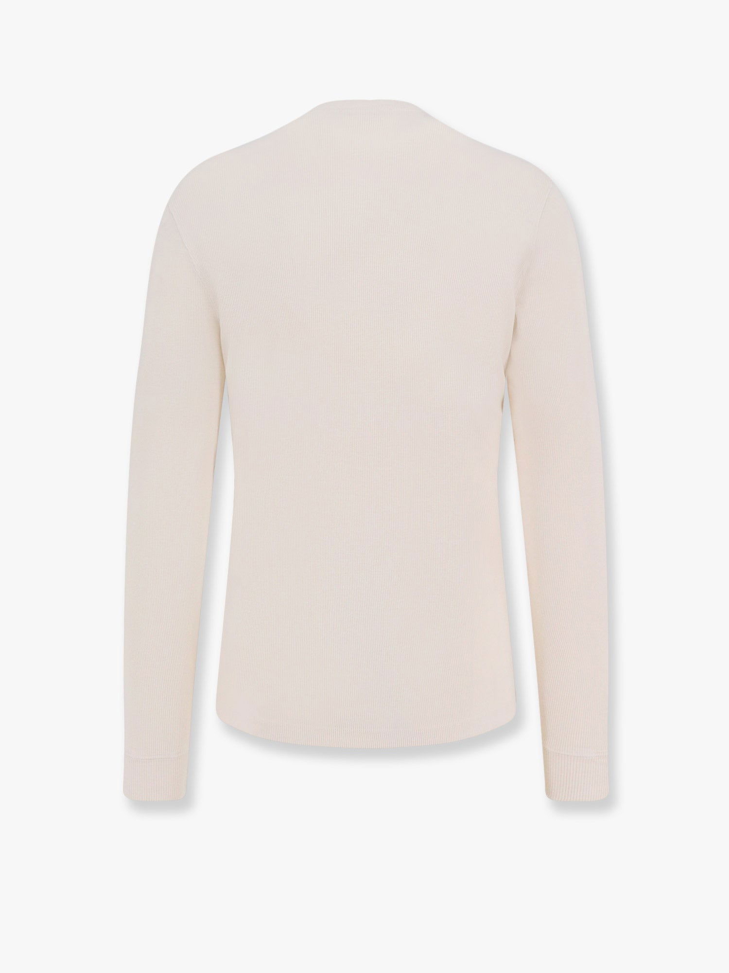 T-shirt Tom Ford Long Sleeve Henley T-Shirt Beige | JHL014JMC048S25AW004, 1