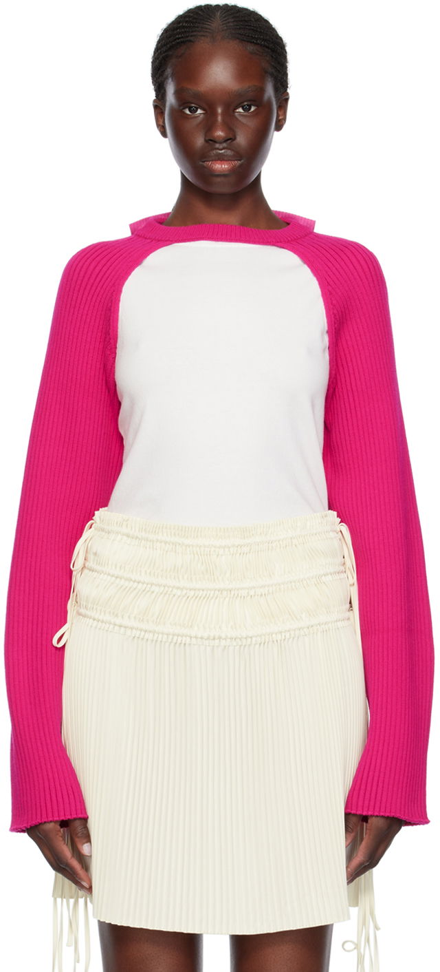 Sweater Helmut Lang Rib Sweater Lyserød | O01HW722