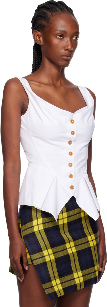 Tanktop Vivienne Westwood Vivienne Westwood Monday Vest Top Hvid | 15050012-W009Q-, 1