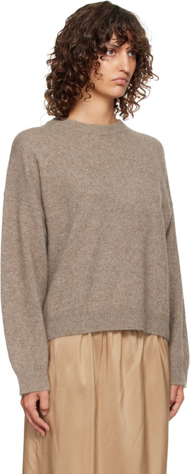 Sweater Loulou de Saison Loulou de Saison Tristan Yak Blend Sweater Grå | TRISTAN, 4