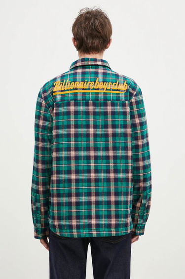 Skjorte BILLIONAIRE BOYS CLUB Billionaire Boys Club Padded Check Overshirt Grøn | B24430, 2