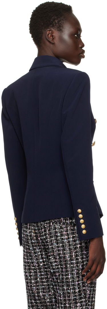 Jakke Balmain Balmain 6-Button Cotton Blazer Mørkeblå | DF0SG008VB00, 2