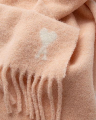 Tørklæde AMI DE COEUR Brushed Fringed Scarf Lyserød | USF673.AW0004-680, 2