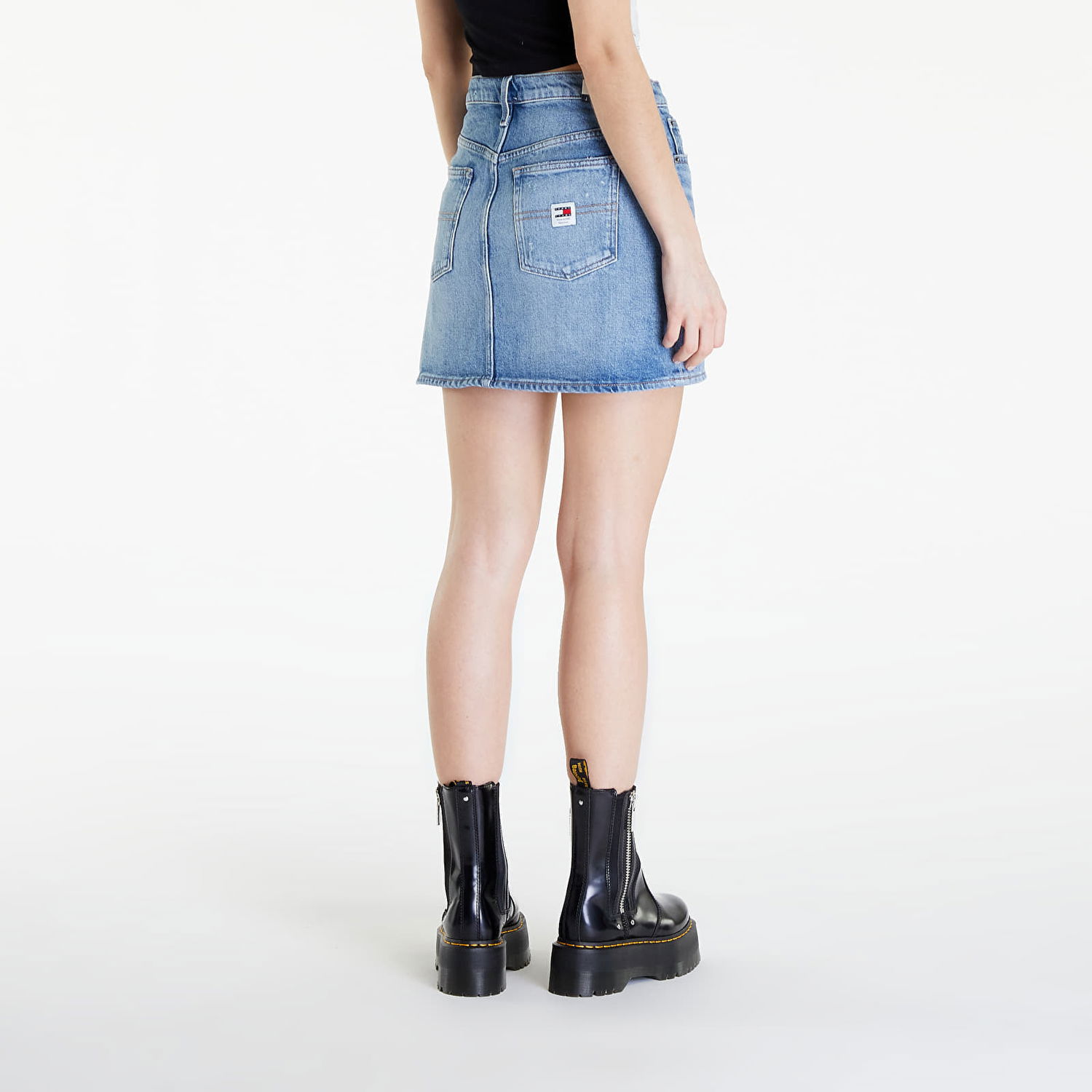 Nederdel Tommy Hilfiger Tommy Jeans Izzie Mid Rise Mini Classic Skirt Blå | DW0DW17669 1A5, 1