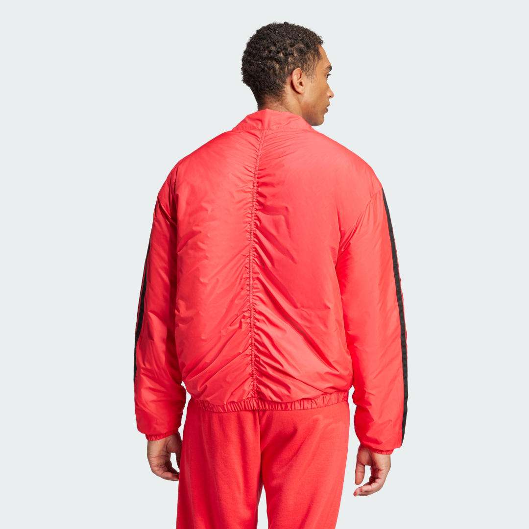 Bomberjakke adidas Performance Essentials 3-Stripes Insulated Bomber Jacket Rød | JD1048, 1