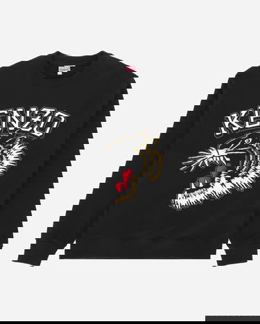 Sweater KENZO Tiger Varsity Jungle Crewneck Sort | FD65SW0494MF 99J, 6