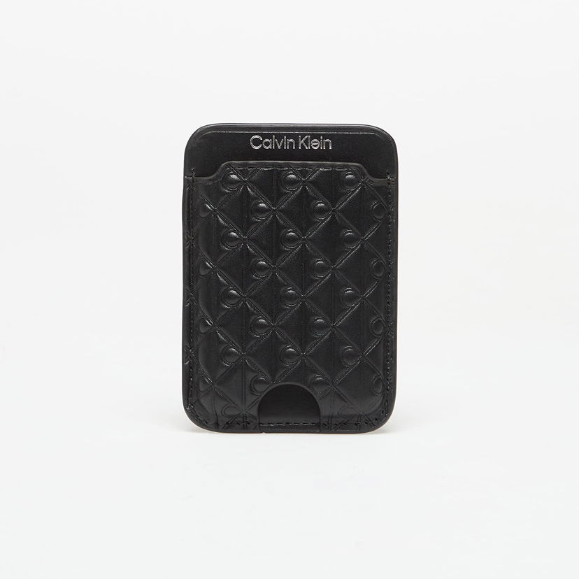 Tegnebog CALVIN KLEIN Calvin Klein Aop Leather Magnetic Card Case Sort | LV04F1100G UB1